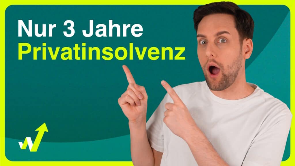 Ist eine Privatinsolvenz in 3 Jahren erledigt? Im Video erfahren Sie es.